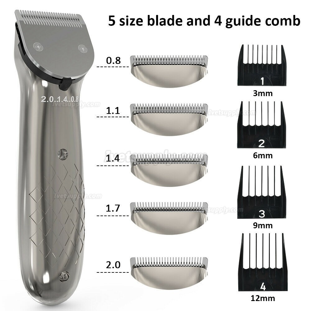 Rechargeable Dog Grooming Kit Low Noise Dog Shaver Clippers for Dogs and Cats